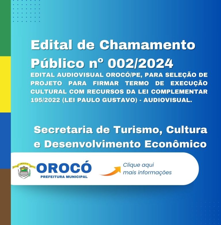 Leia mais sobre o artigo Edital de Chamamento Público nº 002/2024 – STCDE